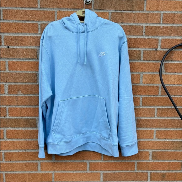 Nike Men's Light Blue Pullover Hoodie - Picture 2 of 4